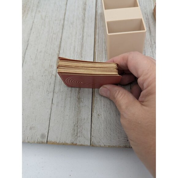 Vintage Probe Game of Words No. 200 1964 Replacement Card Holder Plus Red Cards - Picture 4 of 6